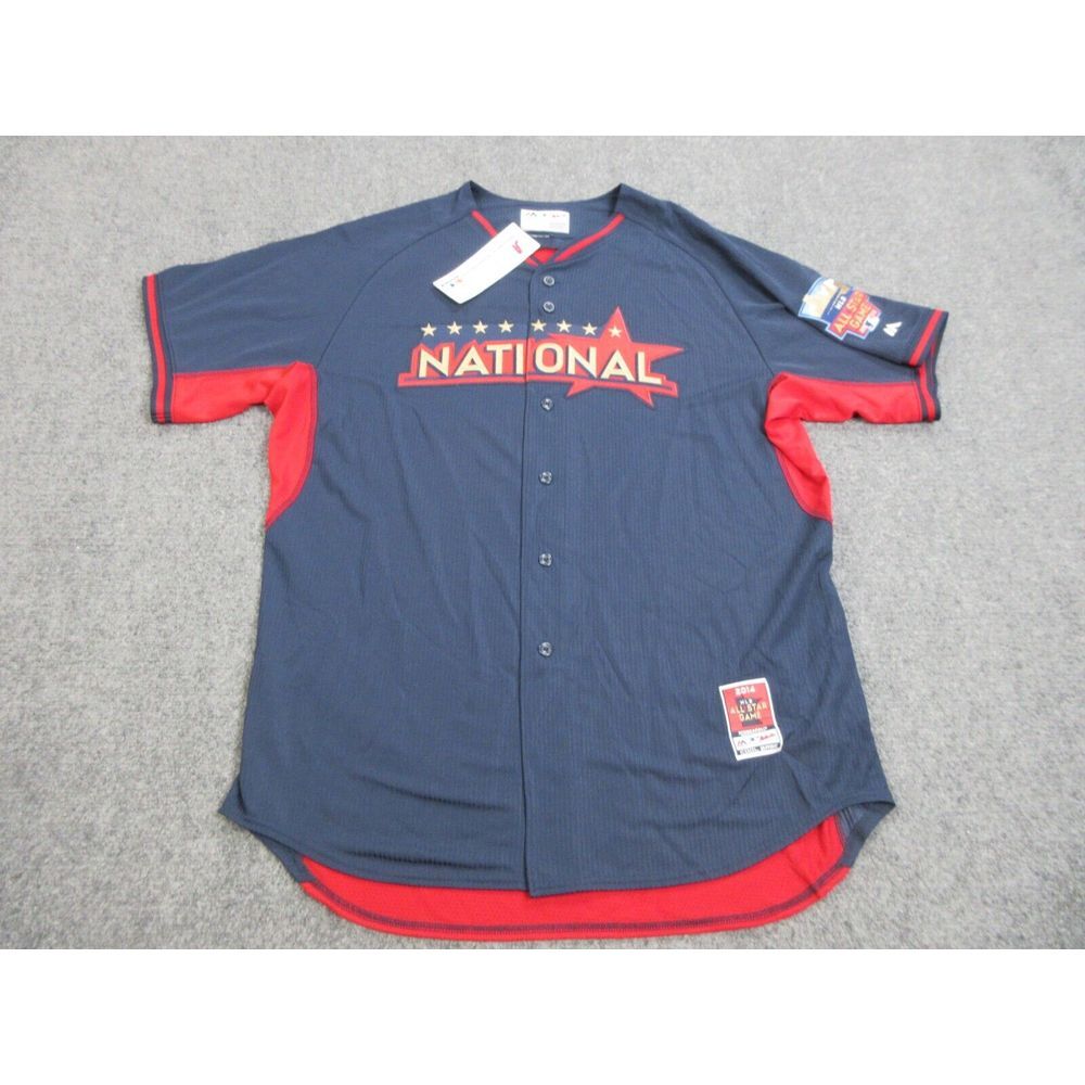 Majestic Jersey Mens 52 Blue Authentic Cool Base 2014 All Star National League